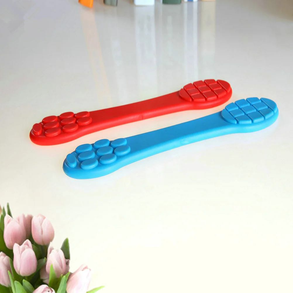 

2Pcs Acupoint Massager Silicone Meridian Beating Pat for Back Neck Shoulder Therapy Portable Body Care Stick Relieving Fatigue