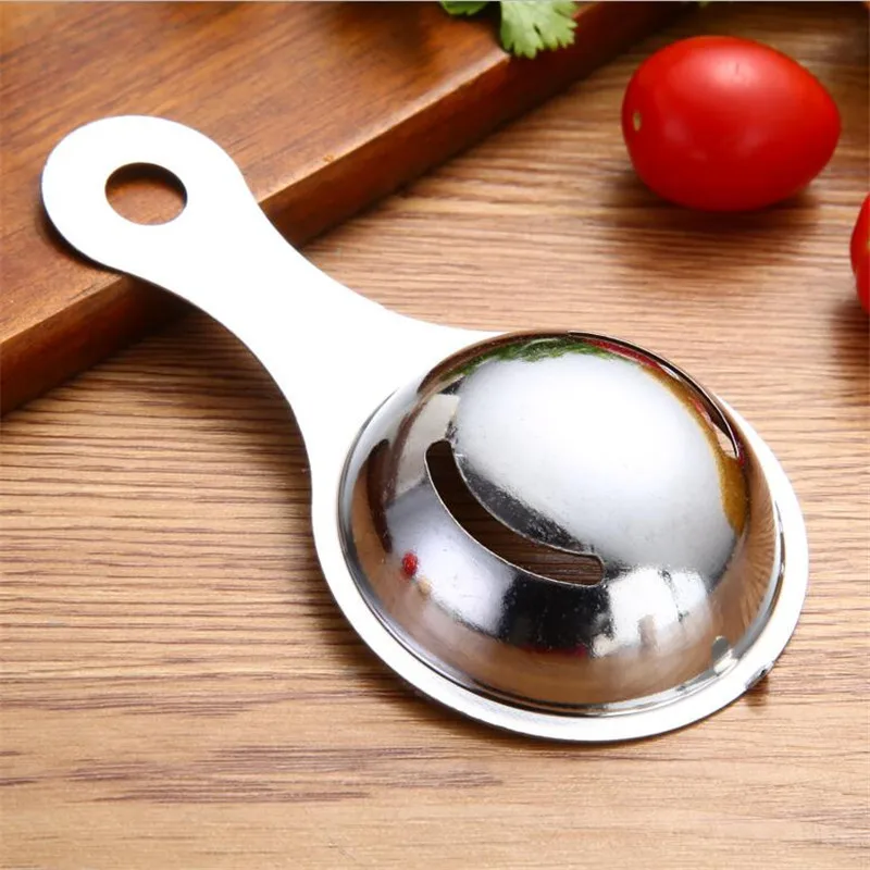 Egg White Separator Stainless Steel Tools Eggs Yolk Filter Gadgets Kitchen Accessories Separating Funnel Spoon Divider Utensils