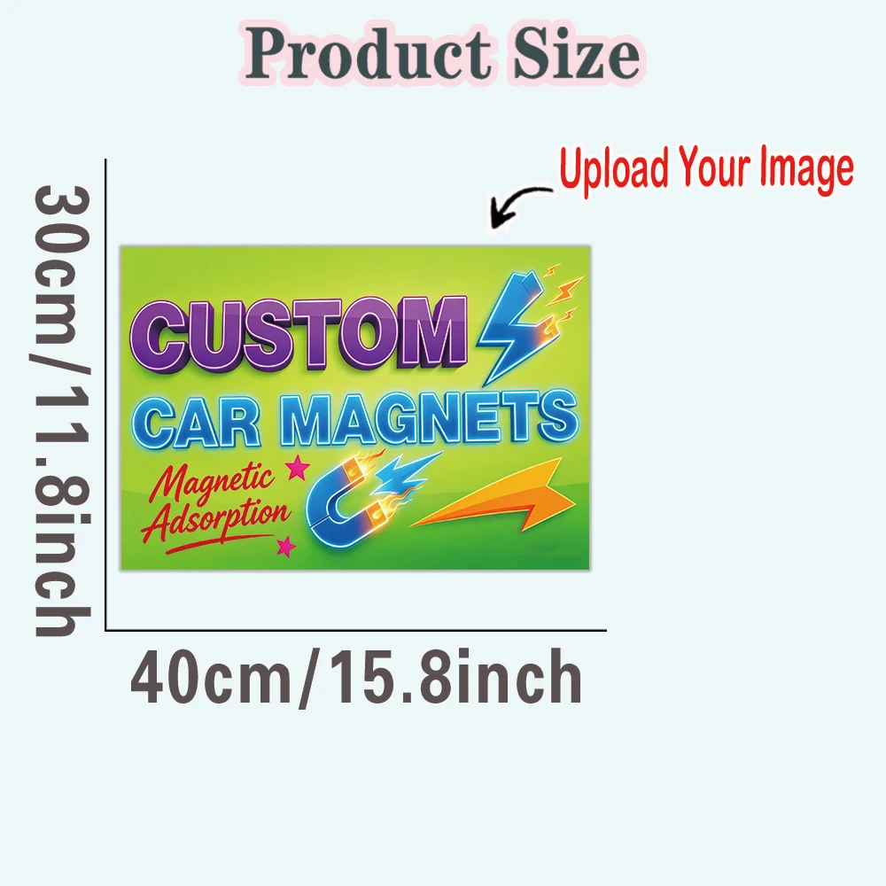 1pc Hot Stickers Magnetic Personalized Custom Magnetic Sticker Custom logo or photo Custom Magnetic Sticker image 5