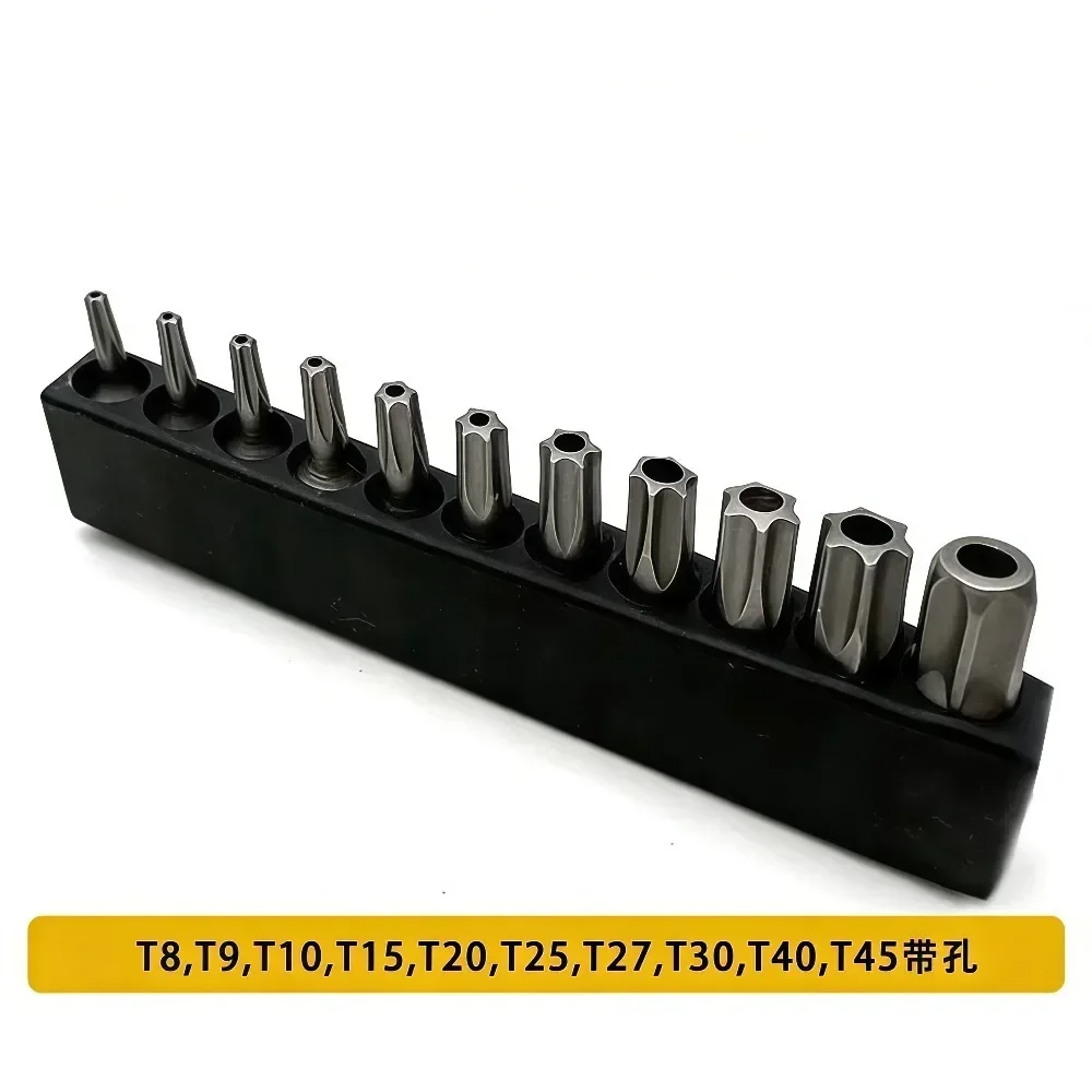 7/11pc S2/CRV Screwdriver Bit Set 25mm Plum Blossom Hex Socket Cross Screwdriver Head Power Drill Adapter Screw Driver Hand Tool