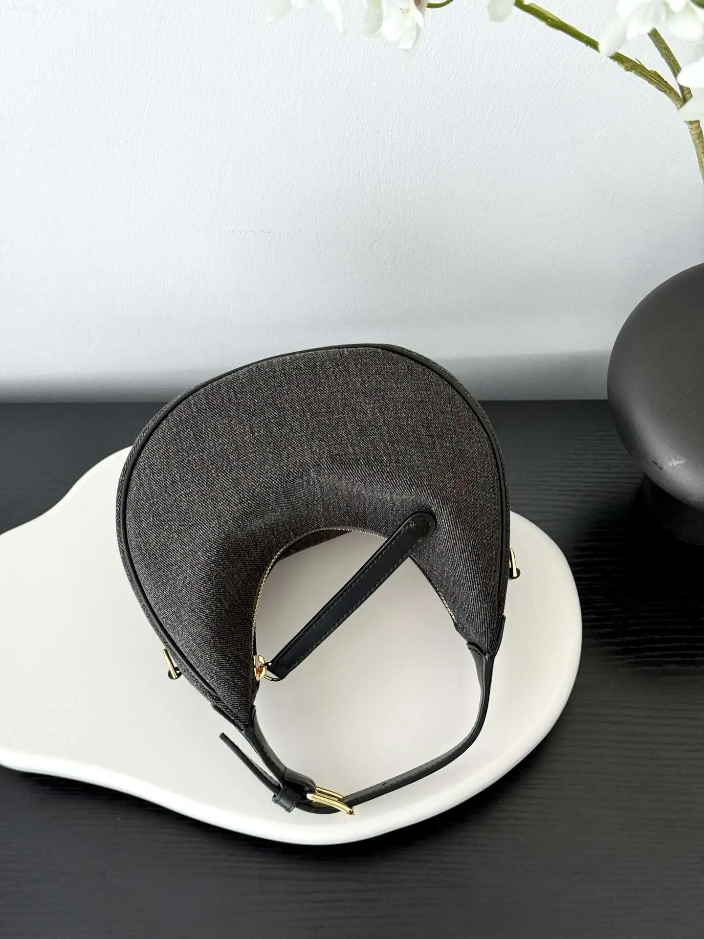 Women's Denim Crescent Bag Retro Corduroy Crossbody Bag Fashion Underarm Shoulder Bag for Women 2025 New