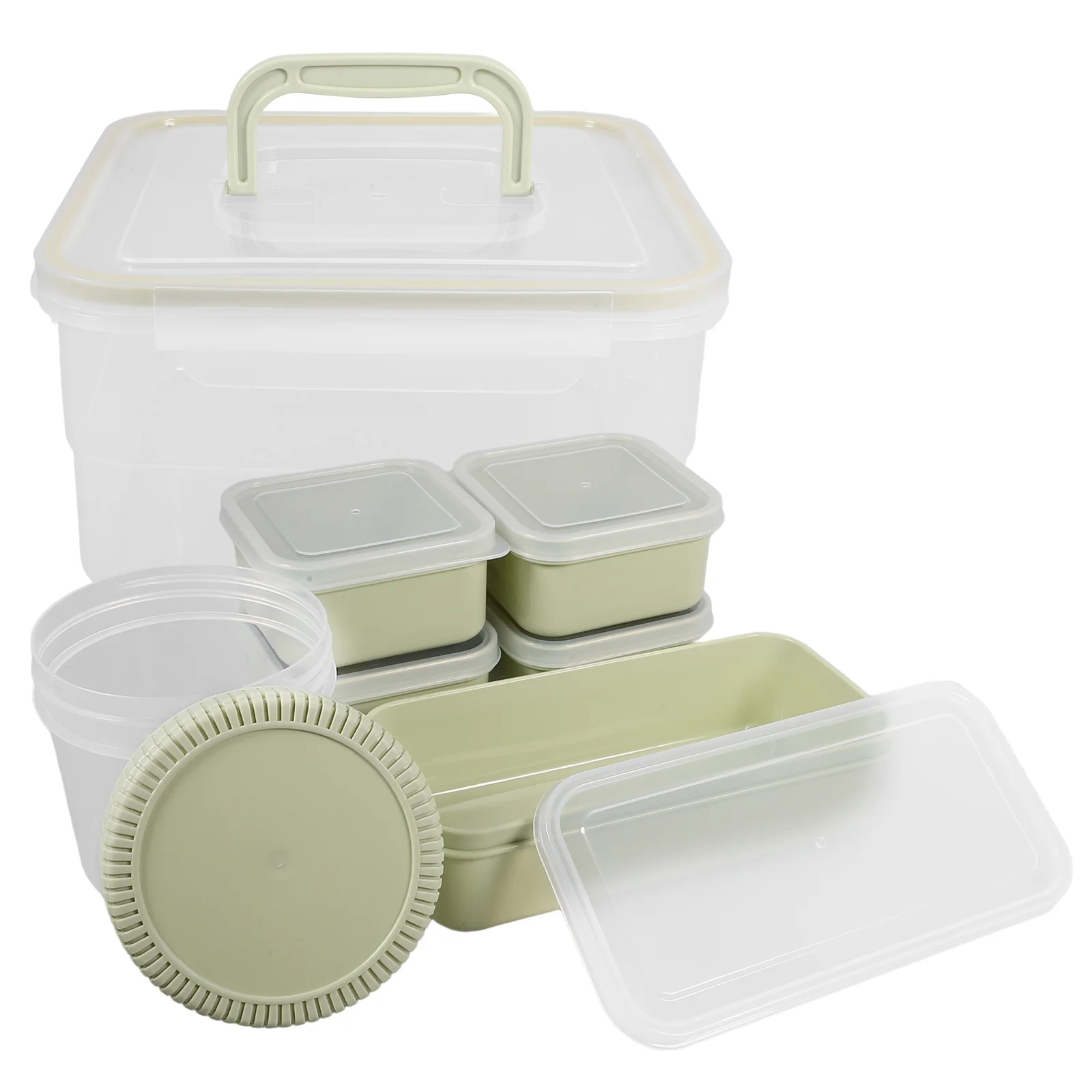 

1Set Baby Food Storage Container Leakproof Multi-Compartment Portable Fresh-Keeping Organizer Box Food Storage Boxes