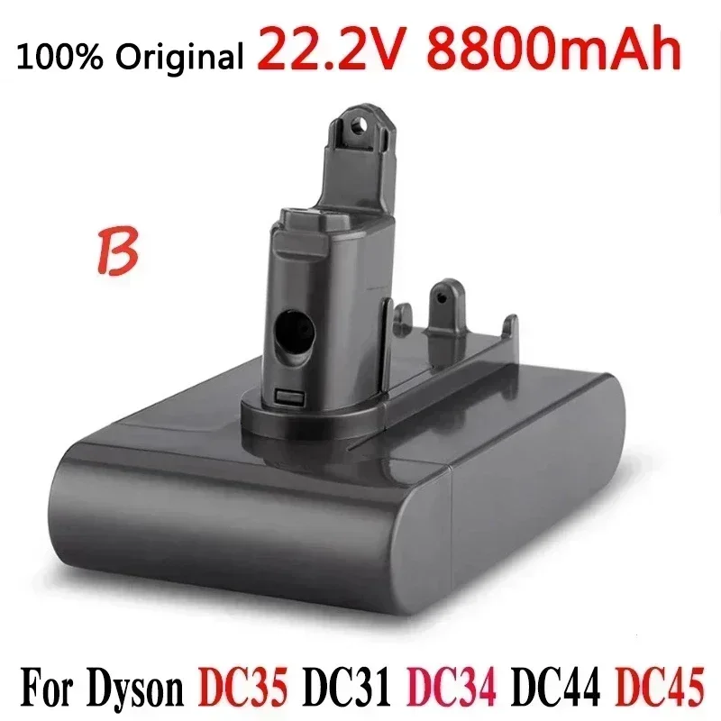 Dyson 22.2V 8800mAh Fit TypeA or B Li-ion Vacuum Battery for Dyson DC35, DC45 DC31, DC34, DC44, DC31 Animal, DC35 Animal & 8.8Ah