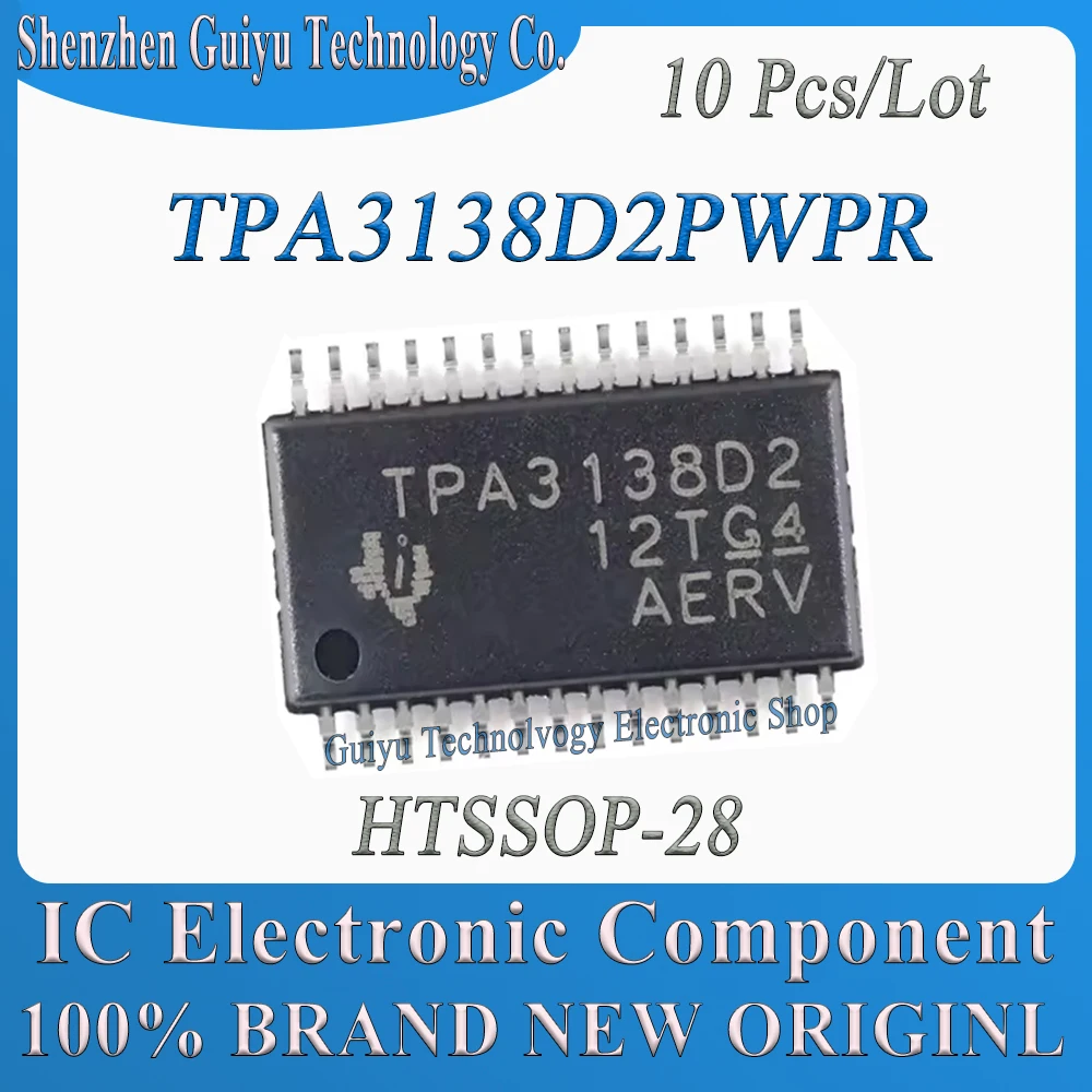 10 Pcs/Lot TPA3138D2PWPR TPA3138D2PW TPA3138D2 TPA3138D TPA3138 TPA HTSSOP-28 IC Chip