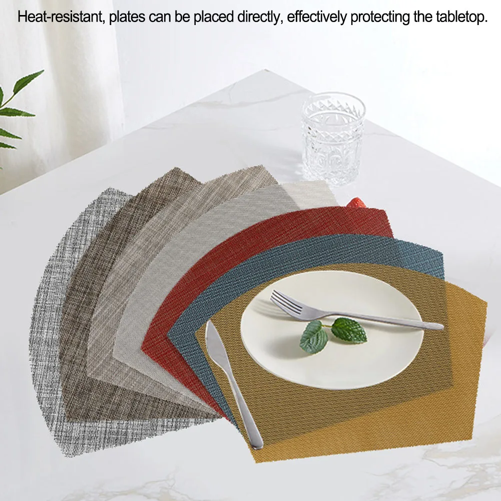 

4PCS Insulated Placemat 45*30cm Heat And Spill Protection Waterproof, Heat-resistant, Anti Slip Dining Table Mats Decoration