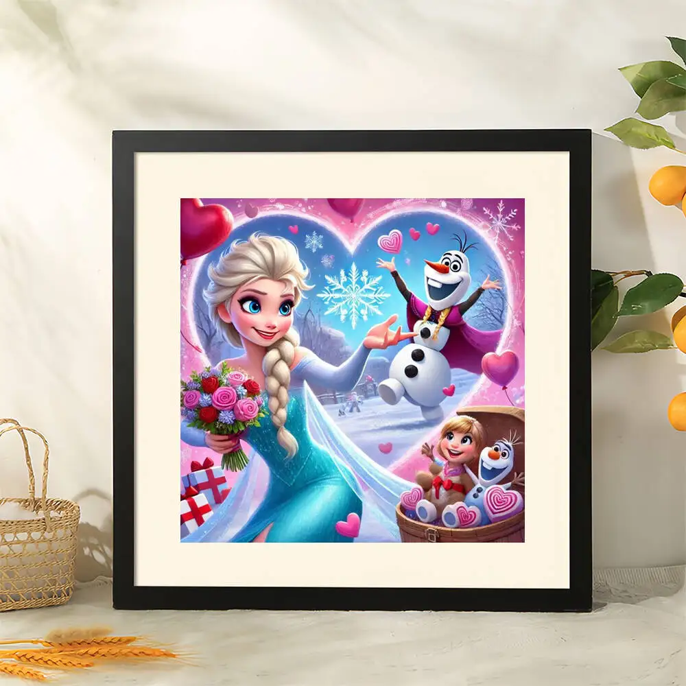 Forzen Princess Elsa - Kit per pittura a mosaico fai da te 5D, ricamo a punto croce