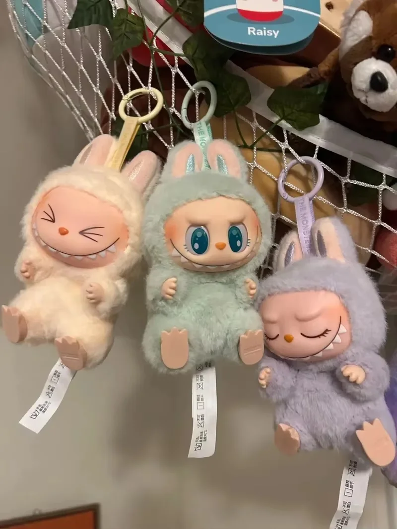 

100% Genuine version The Monsters Have A Seat Pendant Action Figure Original Labubu V2 Doll Anime Figurine Model Statue