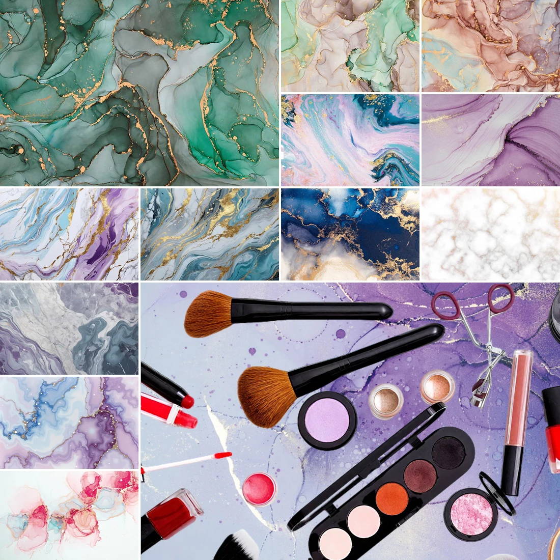 

MOON.QG Ink Flowing Textures Custom Backdrop Abstract Marble Backgrounds For Decoration Poster Photo Studio Wedding Newborn