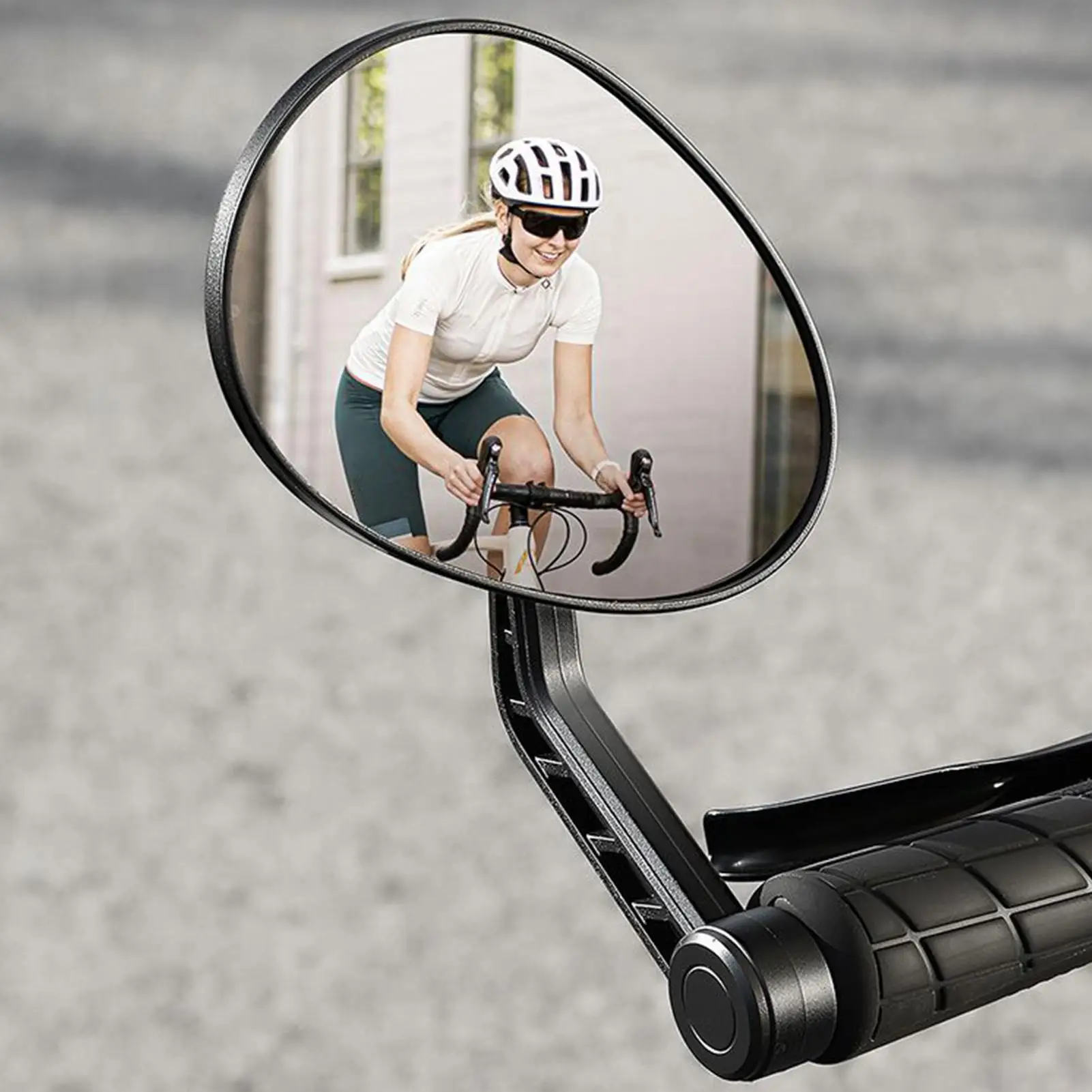 

360 Degree Rotatable Bike Side Mirror Anti-Shake Bar End Mount Rearview Mirror for Urban Mountain Commuting, Men Women Cyclists