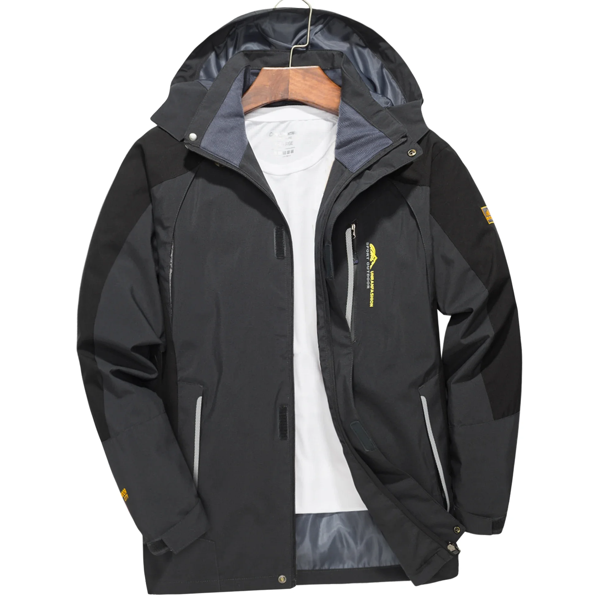 

Men's Waterproof Hiking Jacket Large Size Windproof Windbreaker Camping Hunting Running Trekking Fishing Coat Men Outdoor