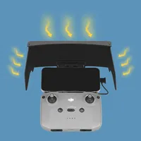 For DJI Mavic 3 Mini 2 Air 2 Air 2S Mini 3 Pro RC-N1 Drone Remote Control Hood Sun Shade Mobile Phone Sun Visor Shield Cover