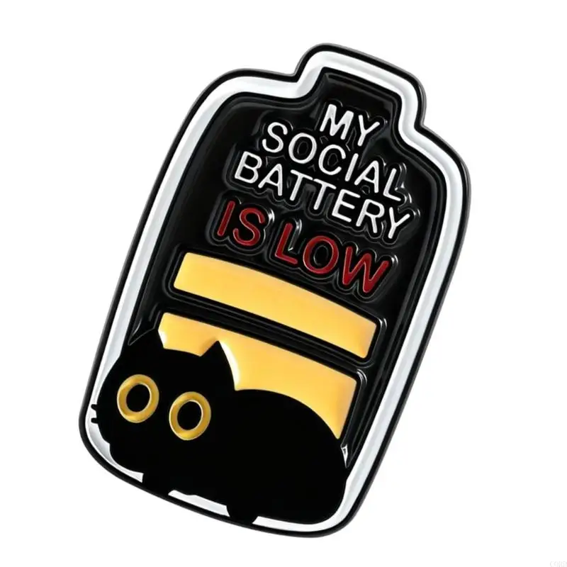 CORD 옷가방이나 모자에 부착하기 위한 다용도 에나멜 배지 불안 핀으로 사회적 피로를 유쾌하게 전달