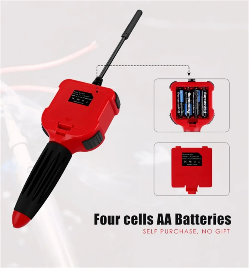 5.5 مللي متر 720P كابل شبه صلب لاسلكي واي فاي المنظار لنطاق أنبوب فحص الهواتف الذكية أندرويد و ISO