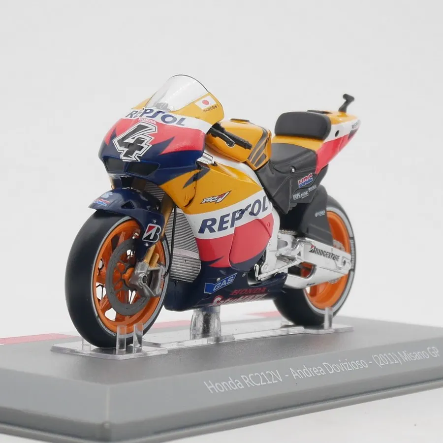 Modèle de moto en alliage Diecast Ixo à l'échelle 1:18 Moto GP 2011 Honda RC212V Andrea Dovizioso