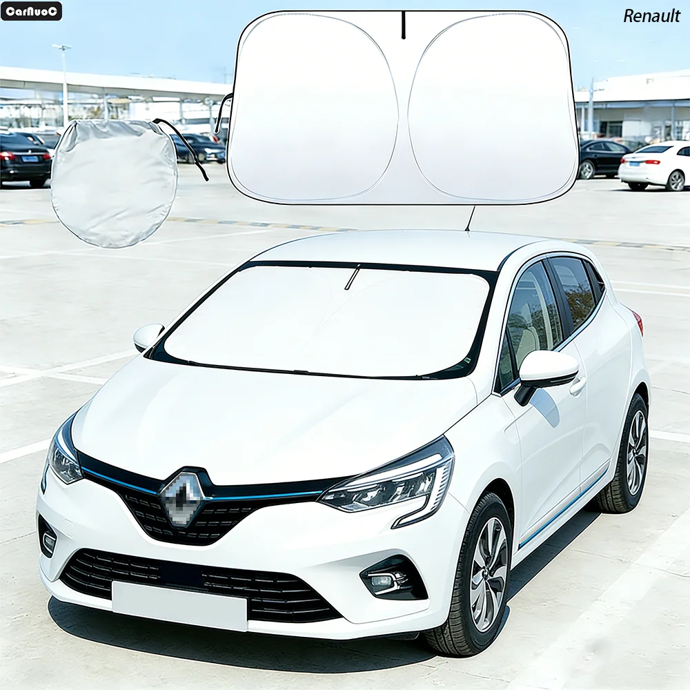 

Car Windshield Sun Shade For Renault Clio 2 3 4 5 2012-2025 Sunshade Sun Visor Protector UV Heat Shield
