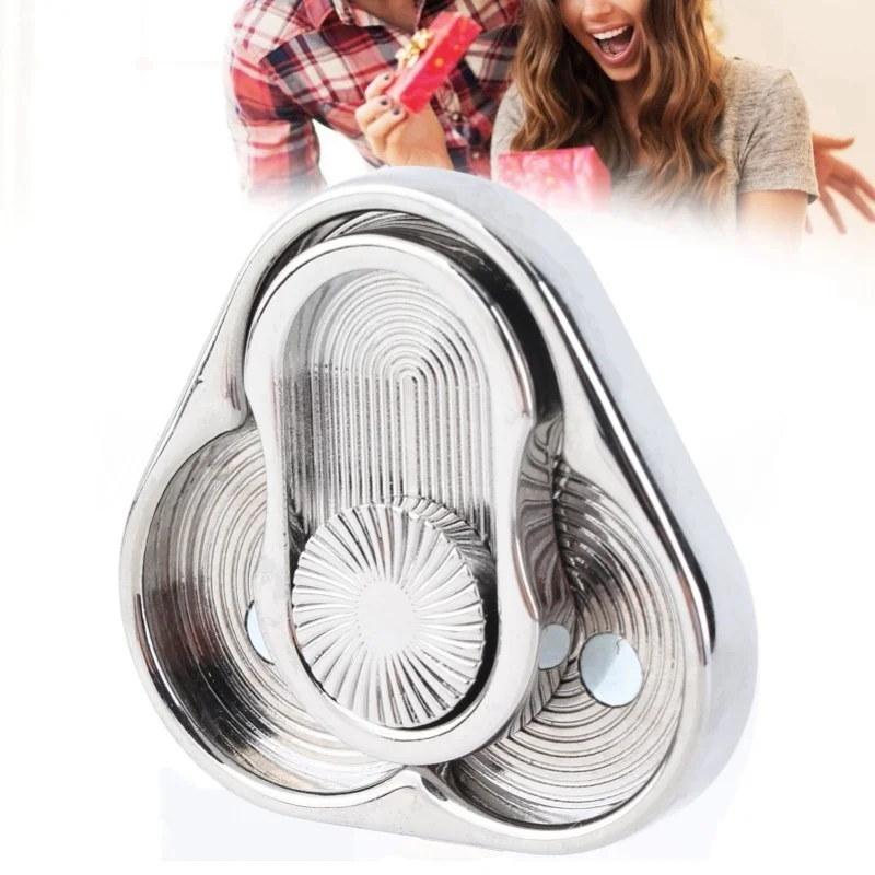 Triangular Rotation Slider Adult Metal Portable Fingertip Push Slider Sensory Toy