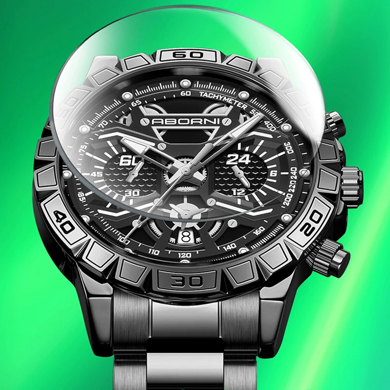 Chronograph Men Sports Wrist Watches 2025 Top Brand Luxury Stainless Steel Men‘s Watches For Male Clock Watches Dropship Date