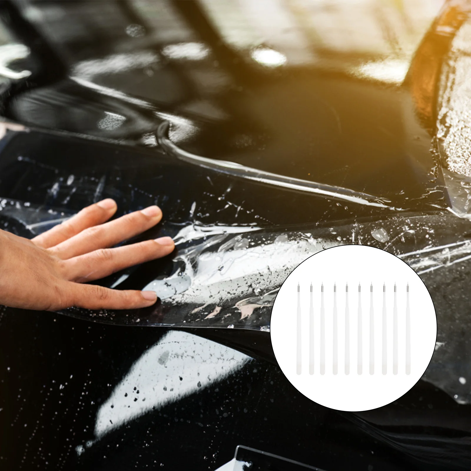 

10pcs Air Bubble Removal Pen Refills Durable Compact Design For Car Vinyl Film Installation Tool Crafts Weeding Accessory