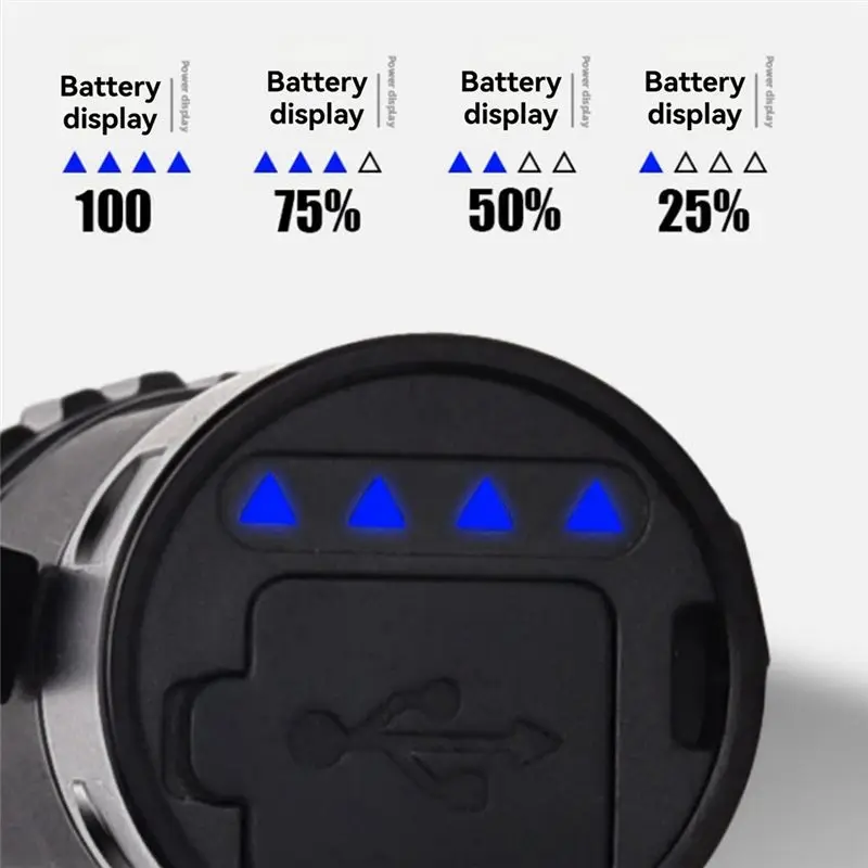 Picture 7: ABMV-Flashlight Outdoor Highlight Mini Power Display Glare 3LED Flashlight