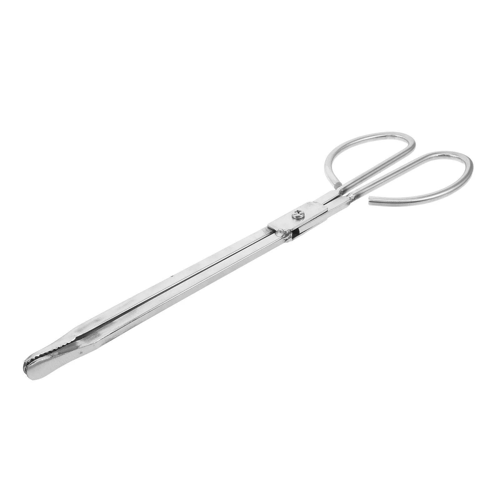 14 Inch Stainless Steel Fireplace Tongs Heavy Duty Fire Pit Poker For Log Grabbing Ash Raking Bbq Camping Outdoor Fireplace