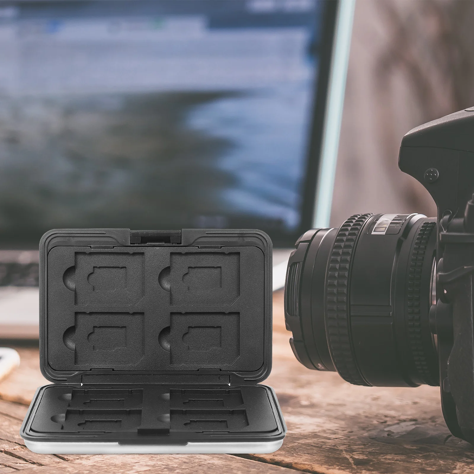 

Card Storage Case Metal Memory Holder Organizer, Waterproof Dustproof Carry Box For Micro Cards, Memory Card