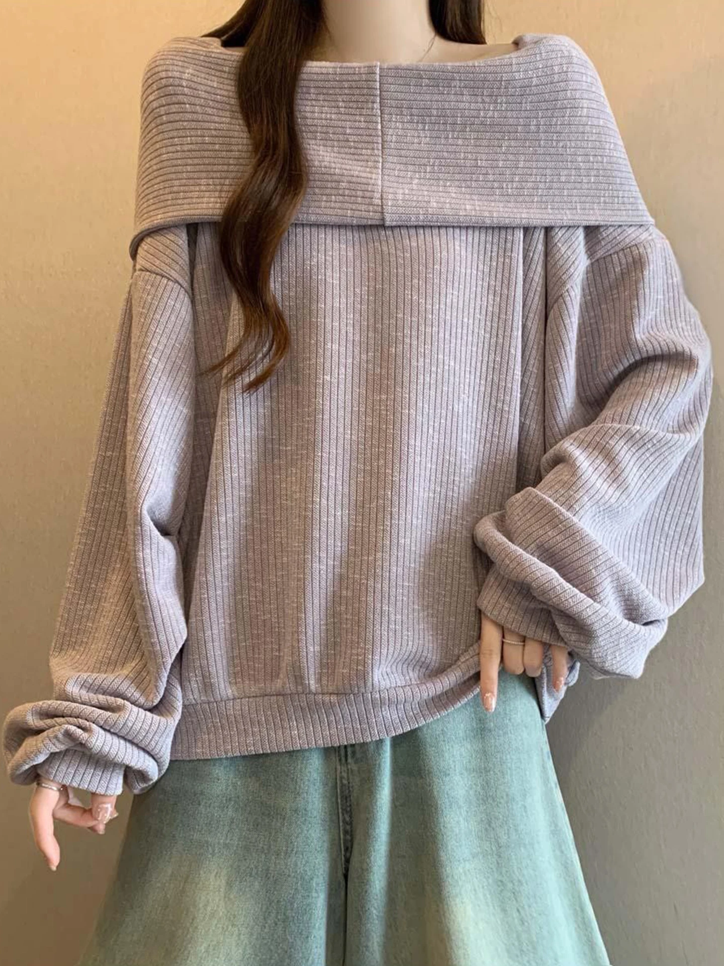 

Loose Long Sve Sweatirt Women's plus Size Comfortable Boring Sle Spring New Arrival Simple Design Breathable Top