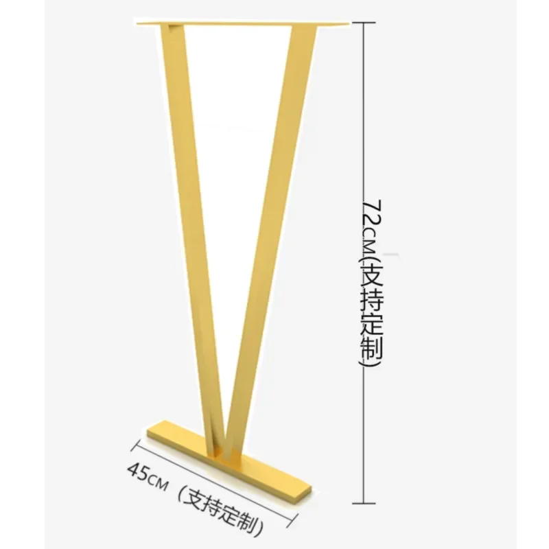 Minimalnie zaprojektowane nogi do blatów barowych w kształcie litery V nogi do stołu biurko komputerowe stół warsztatowy nogi do stołu jadalnego żelazna herbata ze stali nierdzewnej