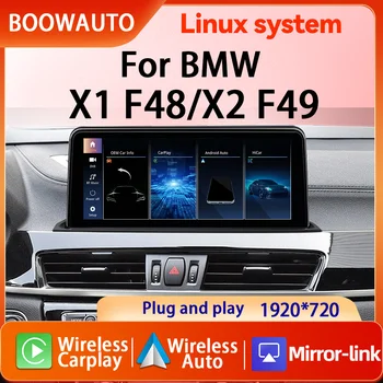 Carplay Android Auto para BMW X1 X2 F48 F49 2016-2022 Sistema NBT EVO, Radio Estéreo para Auto, Pantalla Multimedia, GPS, Navegación, WiFi, BT 1
