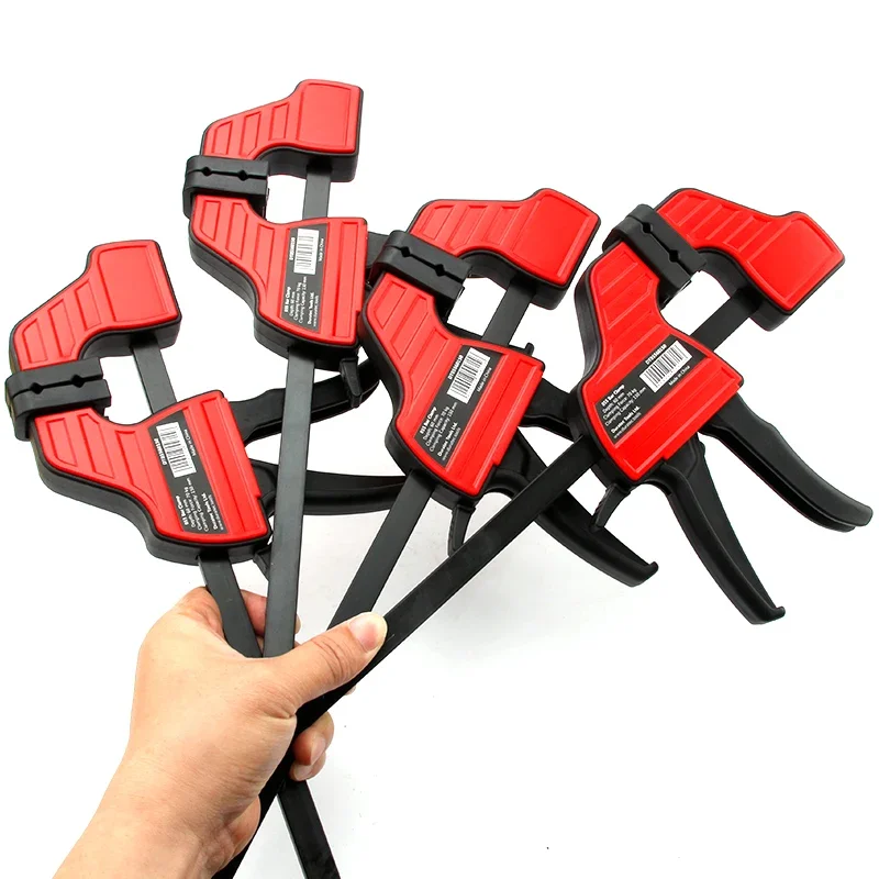 

4 шт. F-зажимы, сверхмощные быстроразъемные деревянные зажимы, гладкие быстросохнущие столярные зажимы