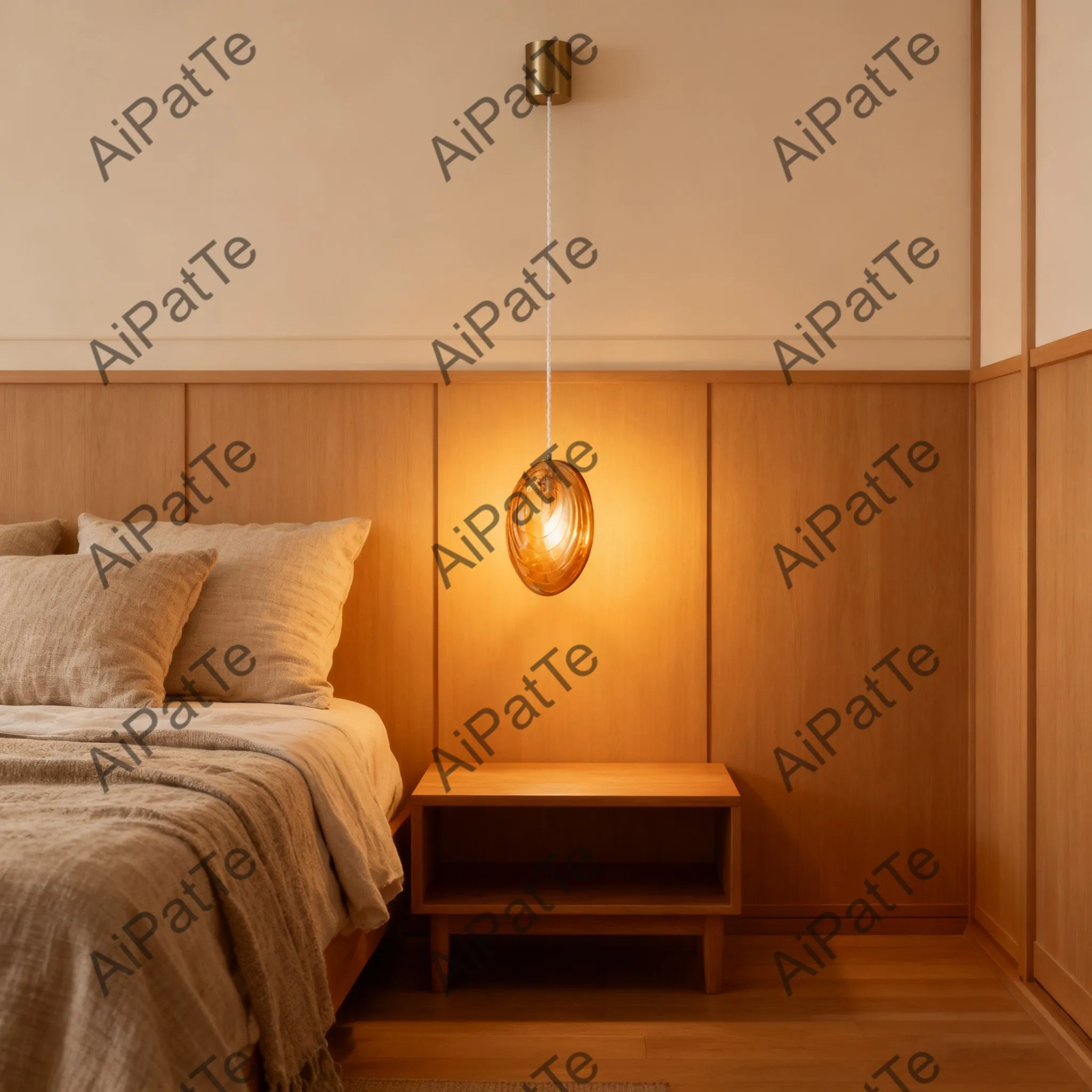 

AiPatTe American Style Dimmable Glass Pendant Lamp Chain Shape gold Finish Luster Adjustable Hanging for Dining Room Villa room