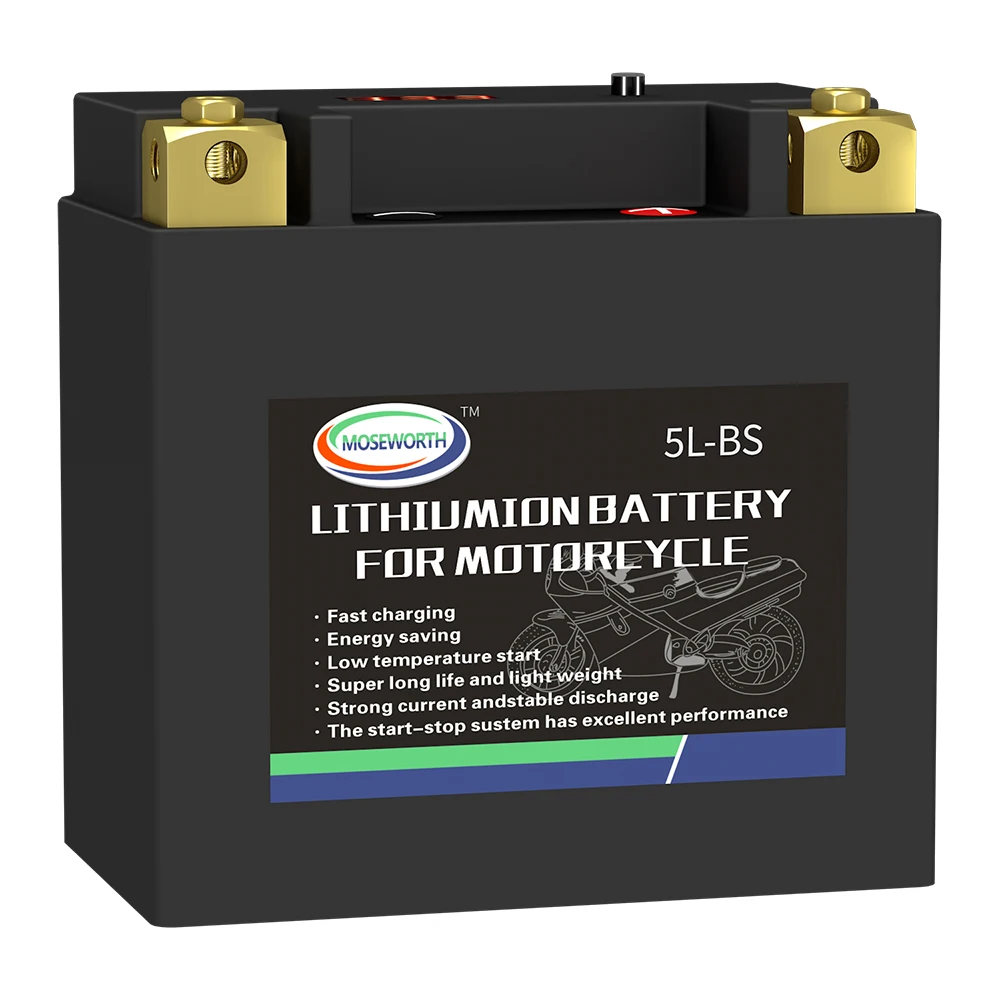 5L-BS 3AH Motorcycle Battery 12V LiFePO4 Lithium Ion 180CCA with BMS Board Jump Starter Motorcycle Battery For KTM/Honda/Yamaha
