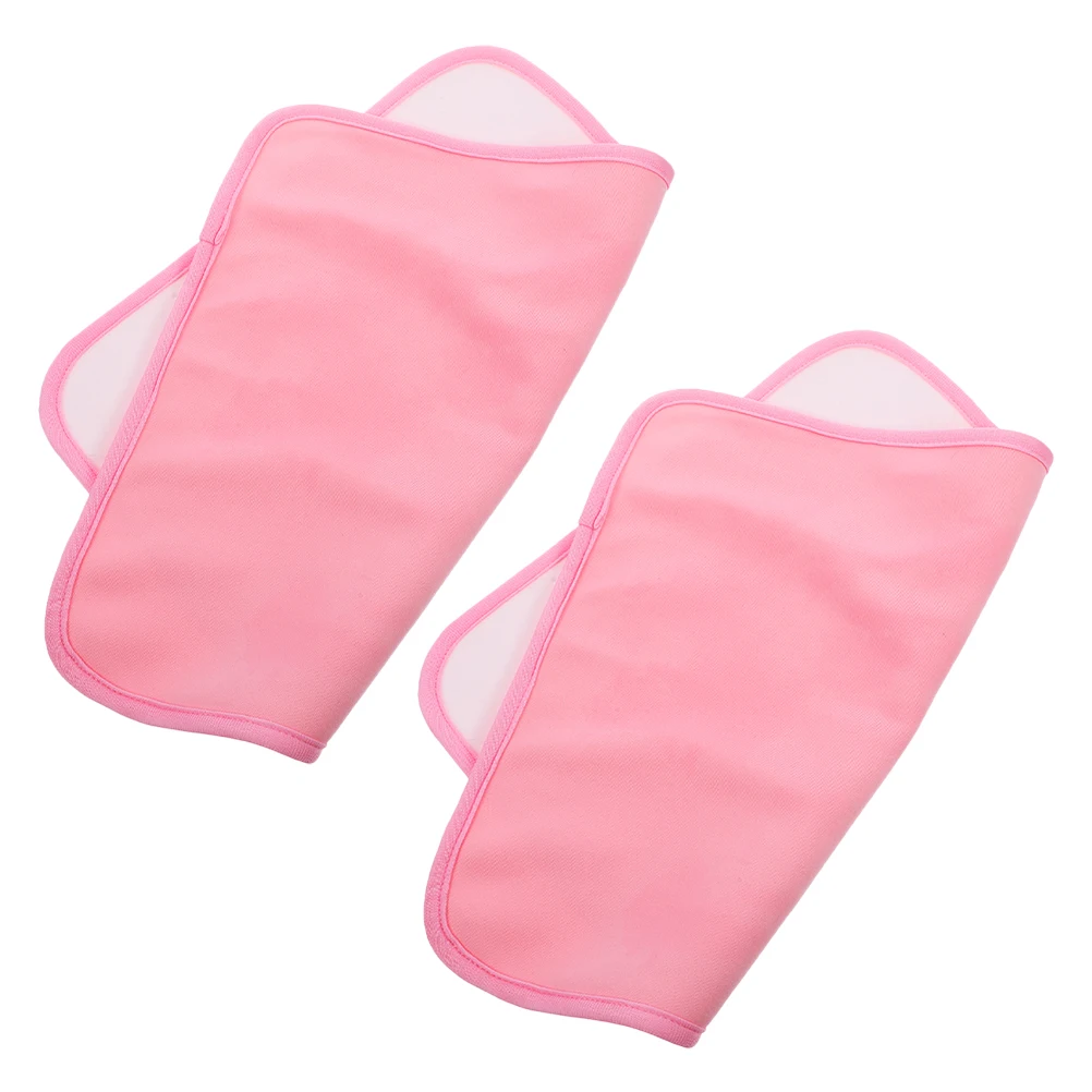 

2Pcs Reusable Castor Oil Towel Pink Essential Oil Care Wrap Scarf for Meditation Relaxing Massage Body Care Set