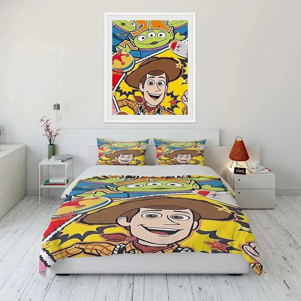 Imagem -04 - Disney-conjunto de Cama para Adultos e Crianças Capa de Edredão Fronha Confortável Vários Tamanhos Toy Story Presentes