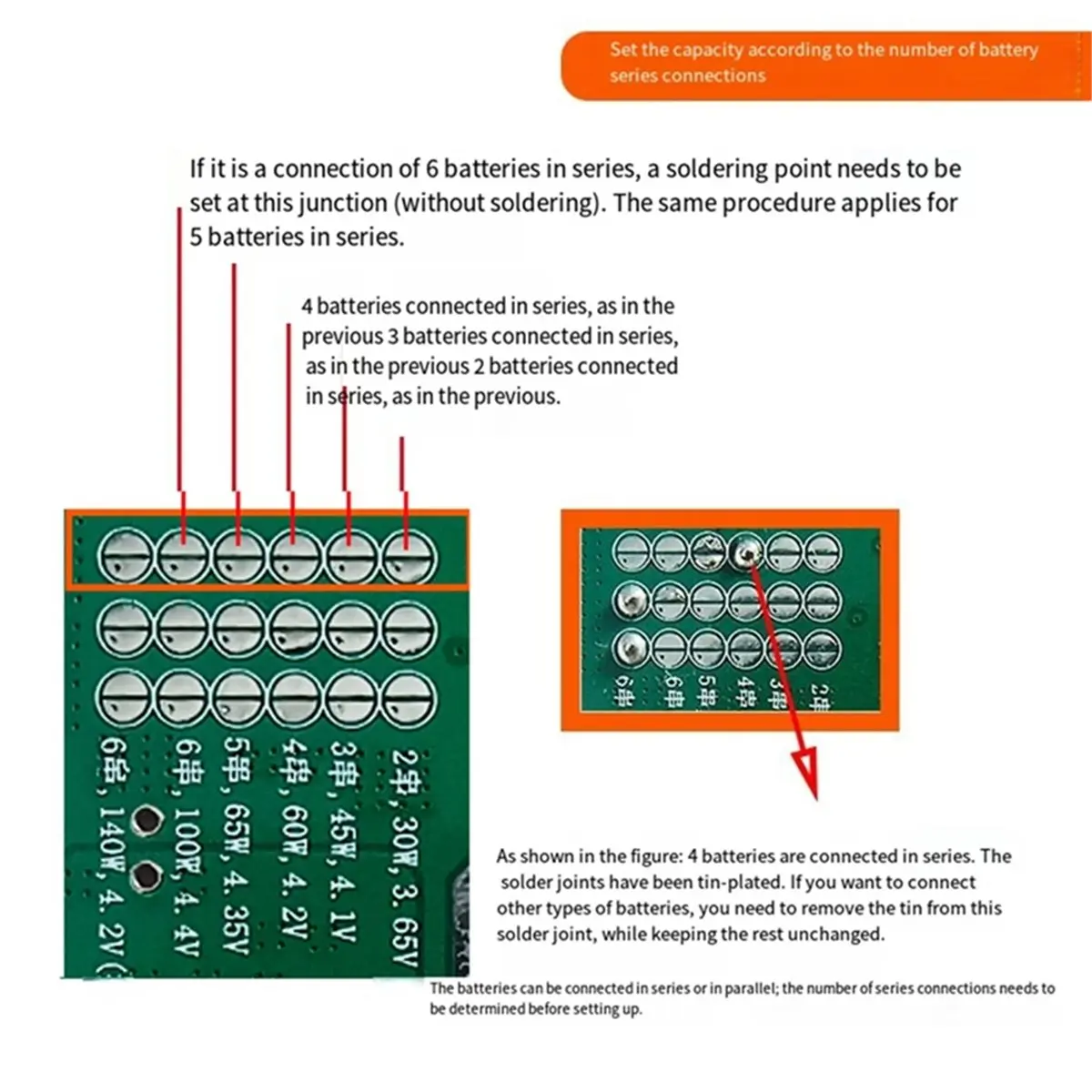 PD140W Bidirectional Fast Charging Module for 2S-6S Lithium Li-Ion & Lifepo4 Batteries Mobile Power Module
