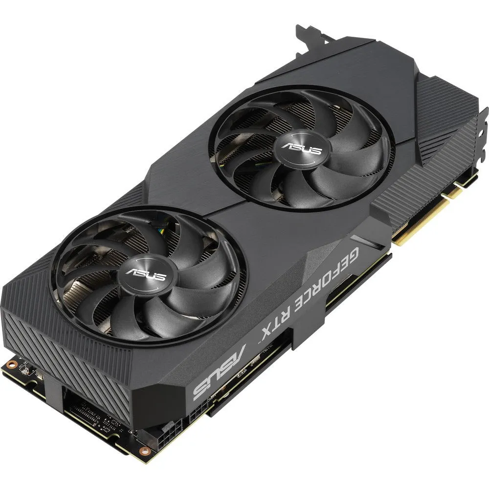 بطاقة رسومات ASUS DUAL RTX 2070S 08G EVO GDDR6 8G 256bit 2070S تدعم HDMI DP PCI 3.0 مروحة مزدوجة للكمبيوتر المكتبي