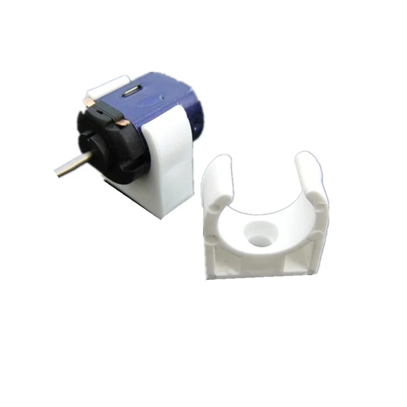 3pcs 20mm White Plastic Motor Base Mounting Bracket Holder Seat For 130/131/140/180 DC Motor DIY Model Part And Toy Accessories view 5