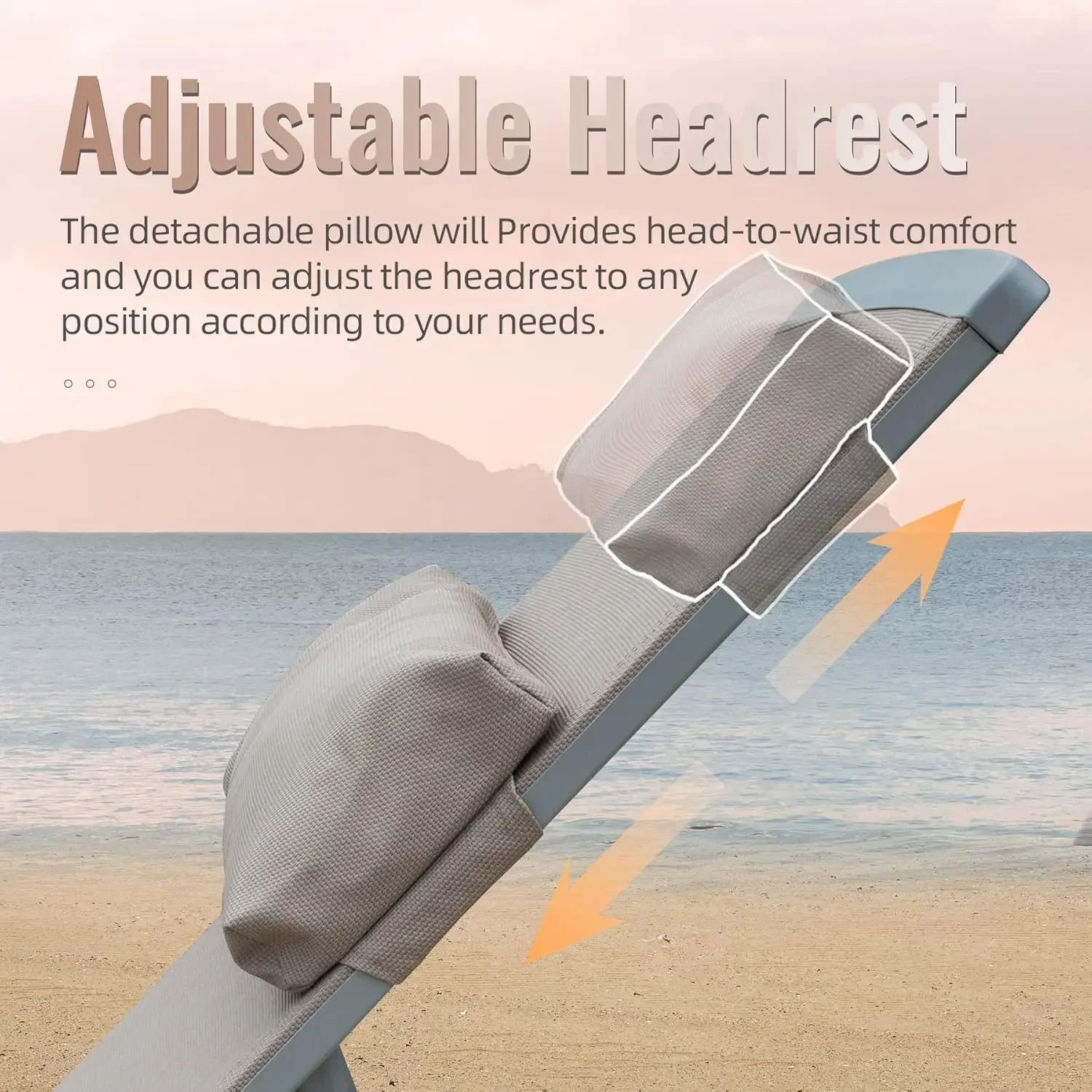 [متجر هيلونج] مجموعة كراسي صالة تشيس مكونة من 3 قطع، كراسي صالة من الألومنيوم مع 5 أوضاع قابلة للتعديل، صالة تشيس خارجية لحمام السباحة، سطح السفينة،