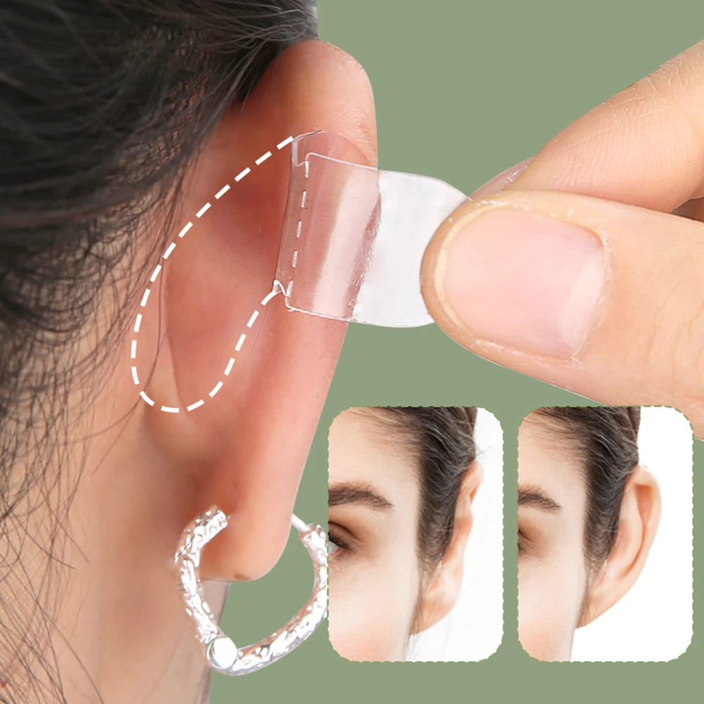 60 Pcs Elf Ear Stickers Protruding Ear Solution Floppy Ear Corrector Solves The Problem of The Big Ear Ear Tape for Women Girls