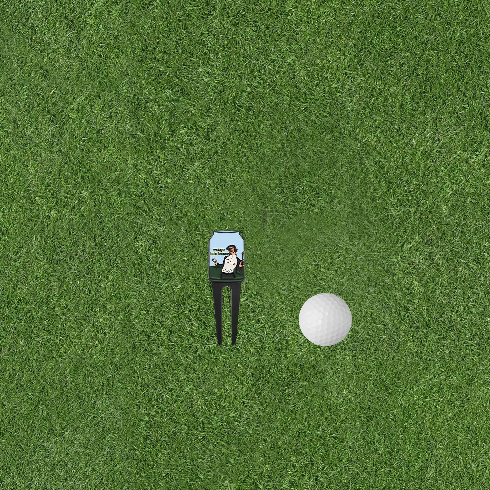 أداة إصلاح ديفوت جولف تلوين المينا تصميم معدني مريح خفيف الوزن محمول لاستعادة العشب إكسسوارات الجولف للرجال #3