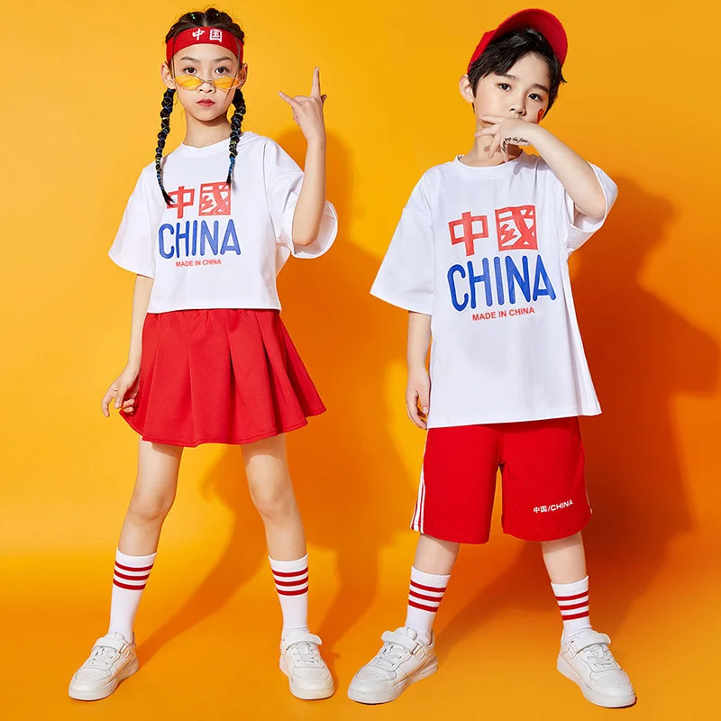 International Children's Day performance clothes kindergarten Chinese red dance performance clothes primary school students