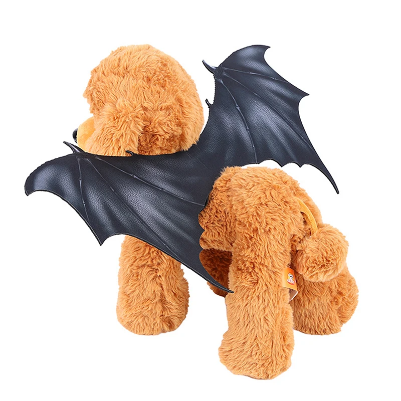 Halloween Cute Pet Clothes Black Bat Wings Harness Costume Cosplay Halloween Party Cat Dog Costumes Bat Wings Pet Supplies