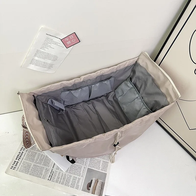 Nylon Shoulder Bag Solid Color Bag Body Fashionable Versatile Portable Mommy Bag Large Capacity Travel Tote Bag image 5