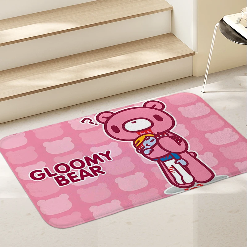 Carpet for Bedroom G-Gloomys Bear Washable Non-slip Kitchen Floor Foot Mats Outdoor Entrance Doormat Custom Living Room Rug