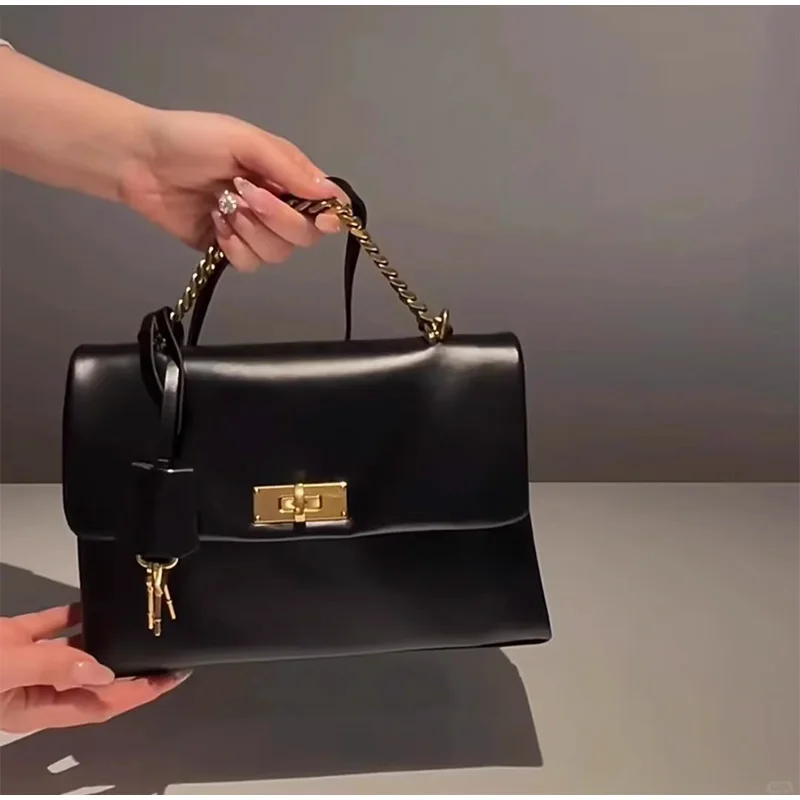 

Luxury Brand Design Crossbody Messenger Bag Women's Bag Sweet Style Pink Small Square Bag New Fashionable All-match Lock Handbag