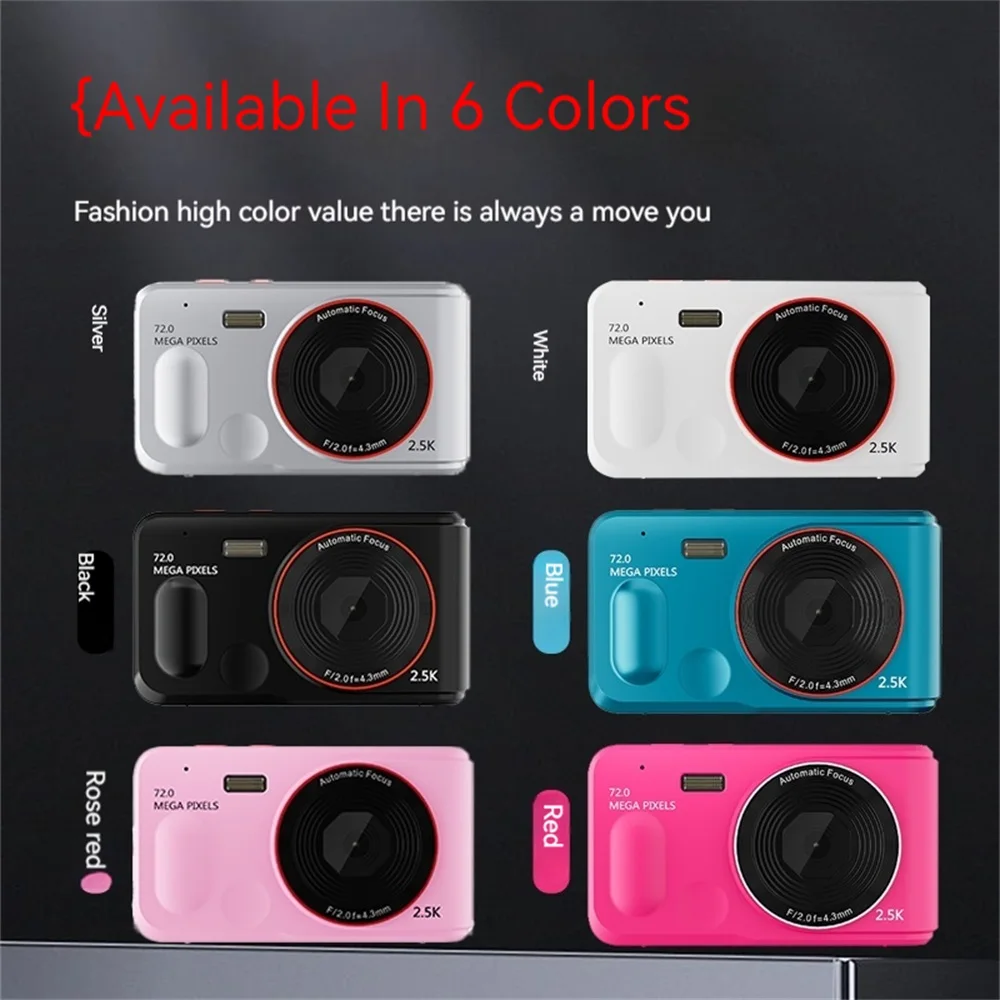 XJ01-cámara Digital para niños, videocámara Monocular de arranque, portátil, con enfoque automático, 2,5 K, HD, 72MP, para exteriores