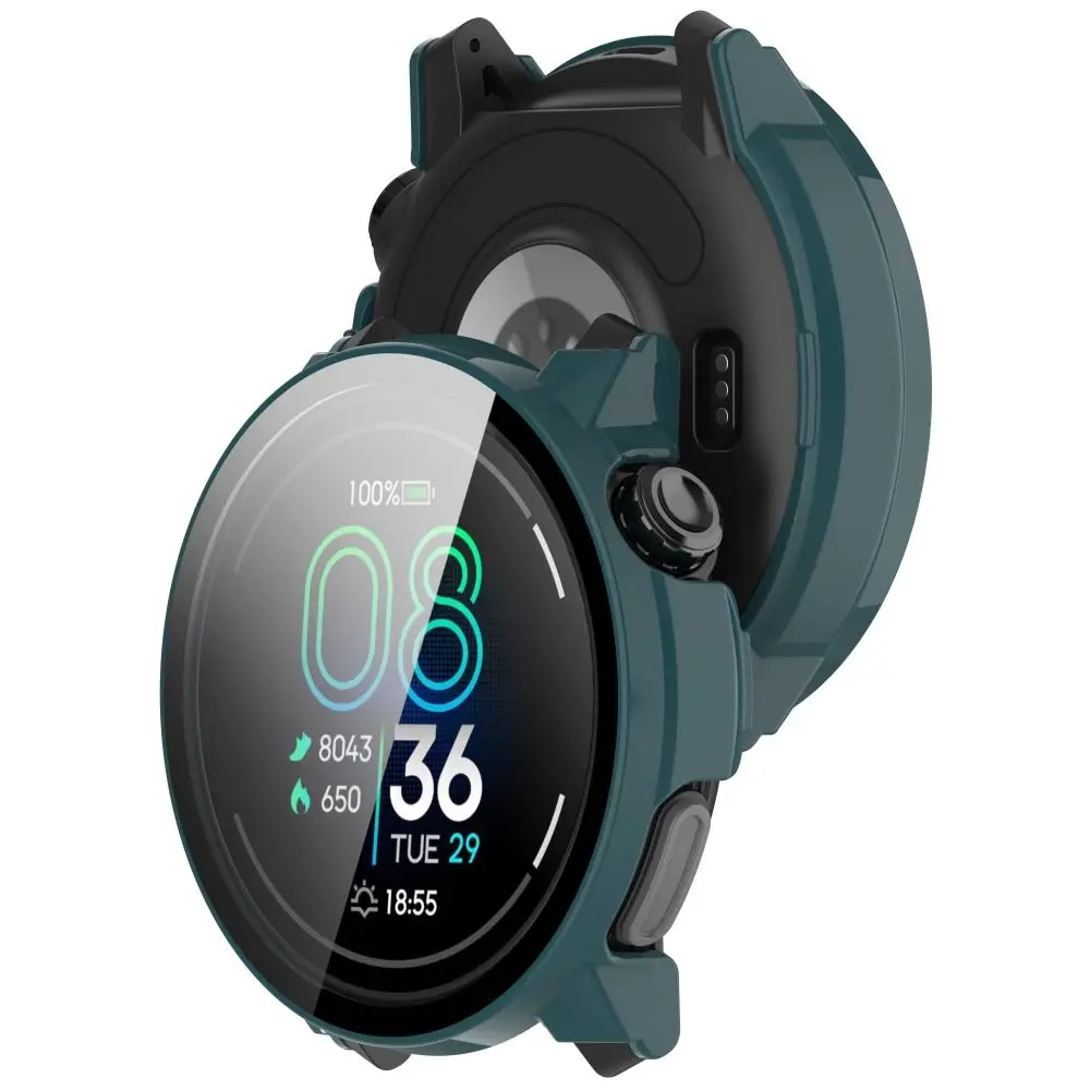 PC+Tempered Protective Case Anti-Scratch Full Coverage Screen Protector Bumper Smart Watch Accessories for COROS PACE Pro