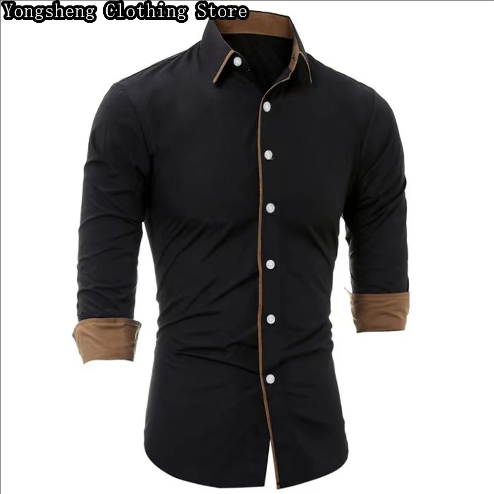 Men\'s Long Sleeve Shirt Casual Shirt High Quality Men\'s Clothing Work Travel Fashion Design Sense Men\'s Clothing 2024 New Tops