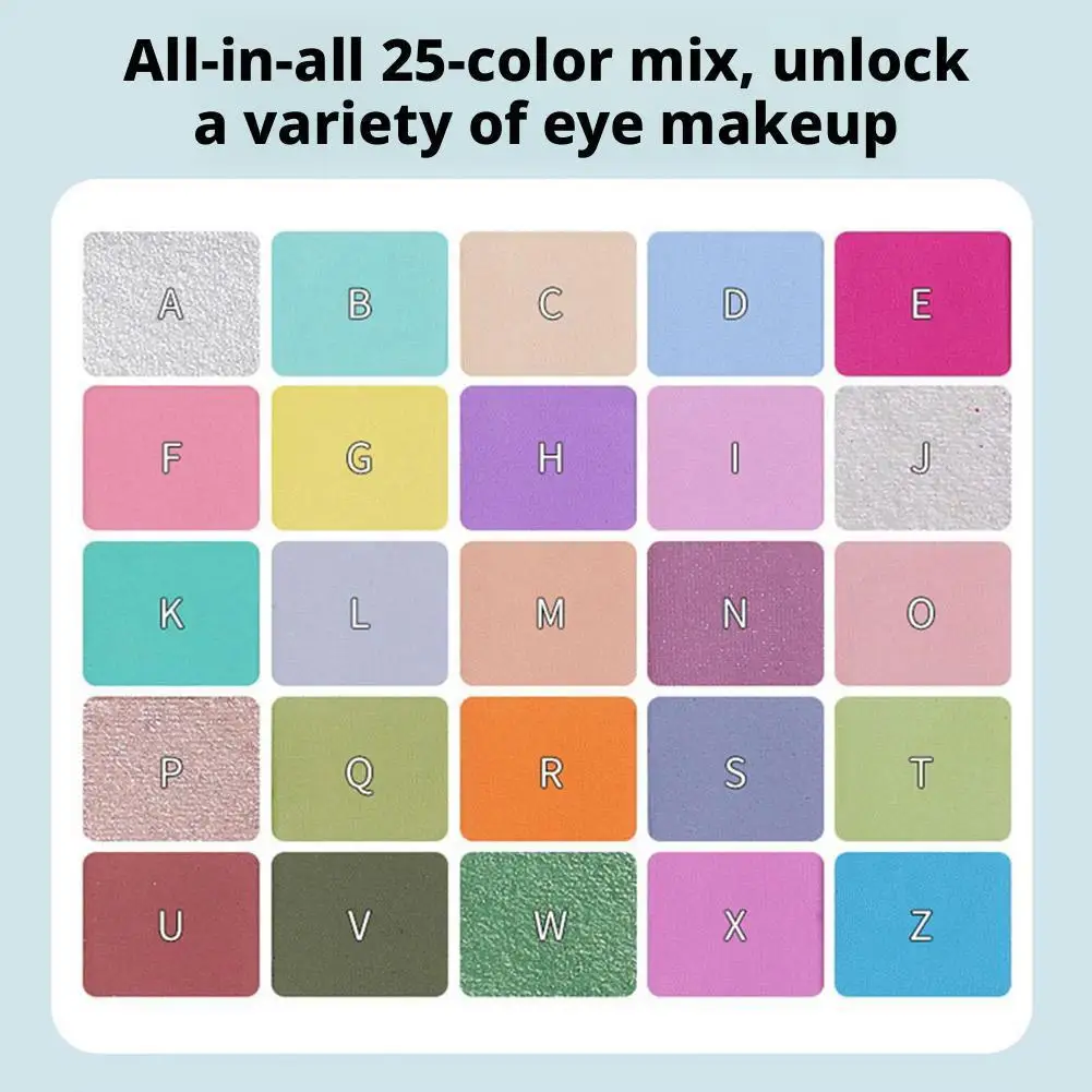 25 色マカロンアイシャドウパレット高品質ソフトマットアイシャドウトレイハイライトスパンコールブラッシュギフト女性のためのスモークメイク