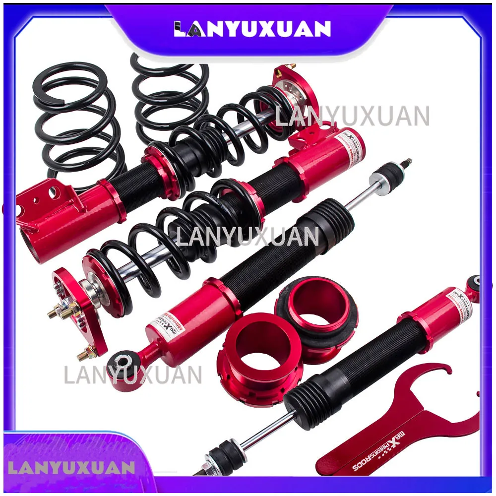 

2026 Coilovers 24 Way Damper Struts & Rear Control Arms Kit for Ford Mustang 94-04 Adjustable Damping Shock Absorbers Kit