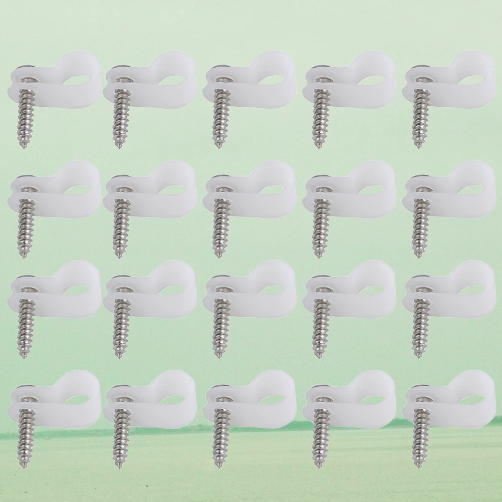 

50Pcs Cable Ties Thickened Durable Plastic Bundle Wire Clip White Weatherproof for Outdoor Indoor Data Wire